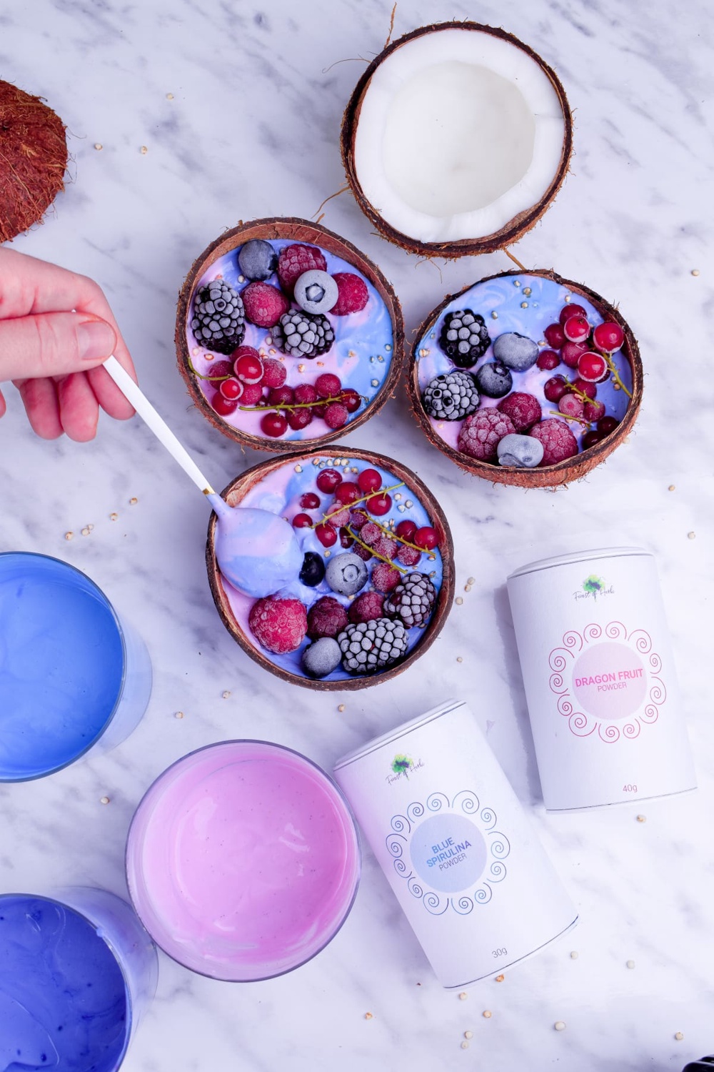 Unicorn Yogurt Bowls